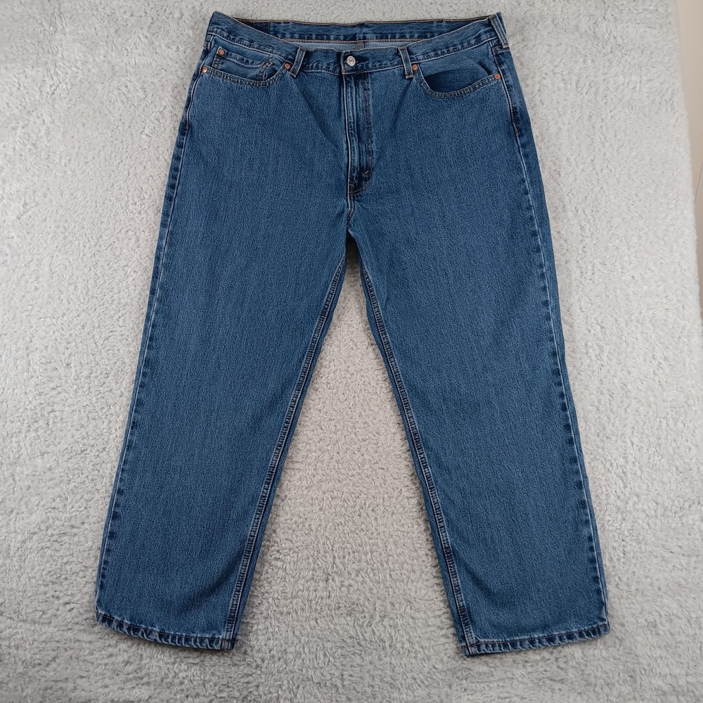Levi's 550 Relaxed Fit Jeans Mens 42x30 Blue Excellent Tapered Leg Denim